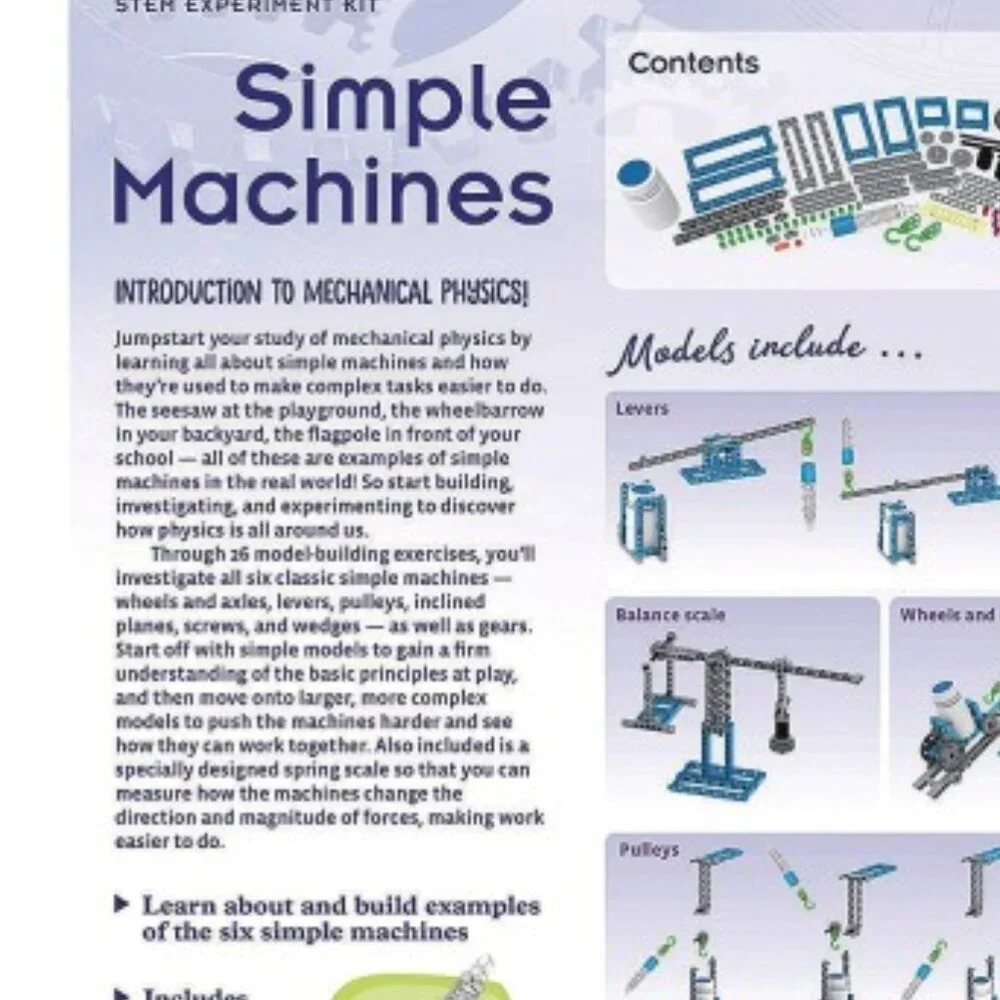 Thames & Kosmos Simple Machines STEM Experiment Kit (8 years & up) educational